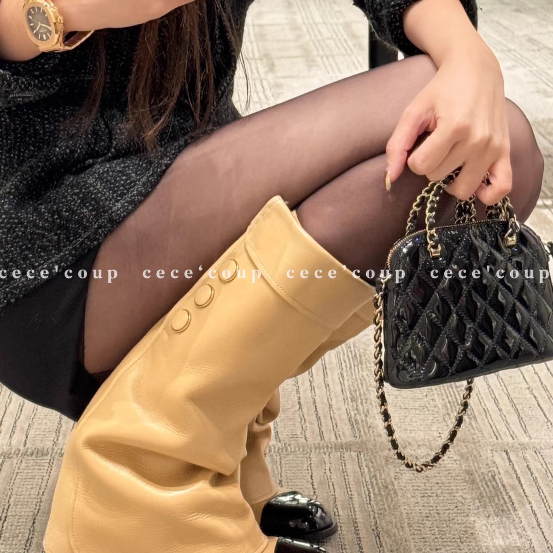 25FW经典高筒长靴裤管靴女