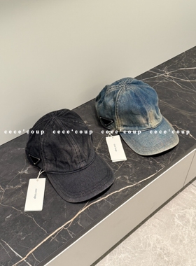 25ss牛仔水洗做旧鸭舌帽女