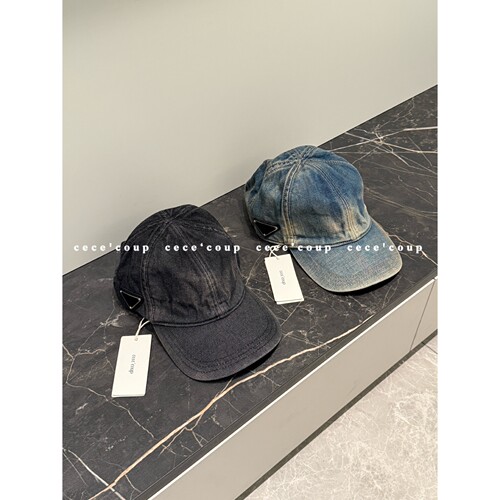 25ss牛仔水洗做旧鸭舌帽女
