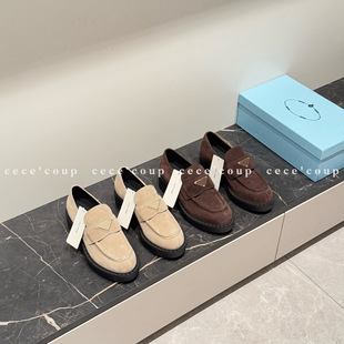 新品 经典 英伦风皮鞋 三角标乐福鞋 25FW 复古 coup cece