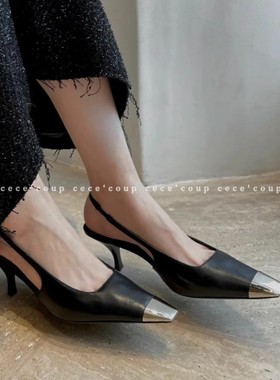cece coup 品质升级！05/21 25ss 新款 经典铁头高跟鞋包头凉鞋女