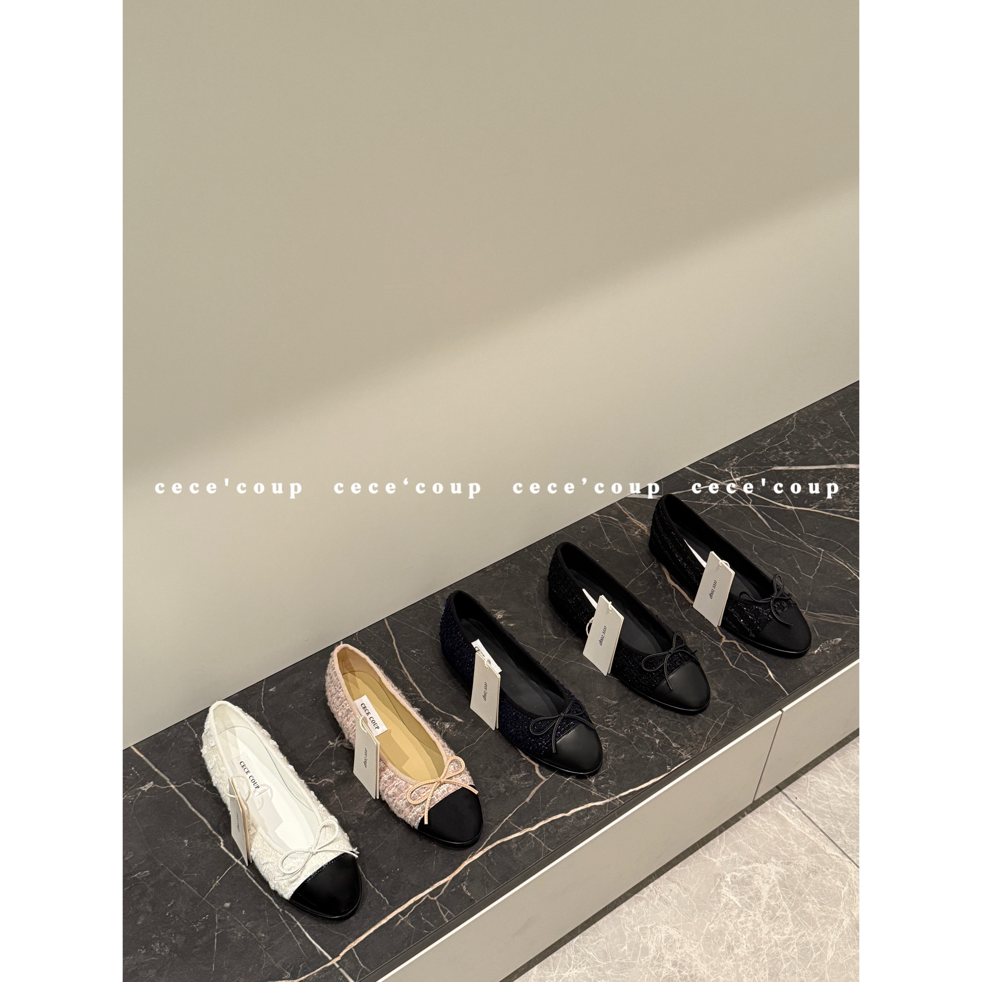 25ss经典蝴蝶结小香风芭蕾舞鞋