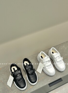 cece coup 增高显腿长！08/16 新品 24s 魔术贴厚底小白鞋 休闲鞋