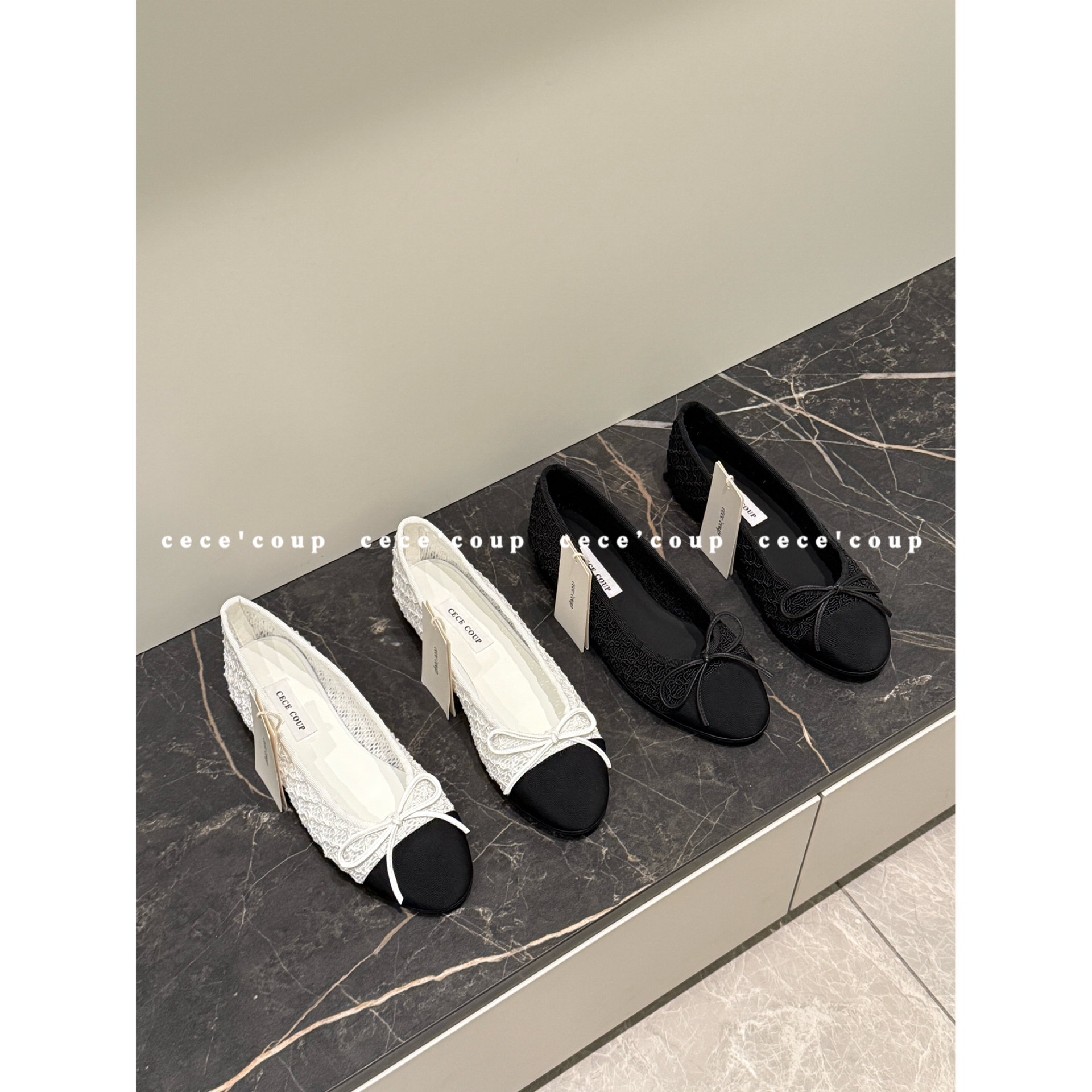 25ss重工镂空蝴蝶结浅口单鞋女