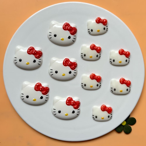KT猫巧克力网红创意新品 巧克力凯弟猫头 蛋糕装饰品Hel
