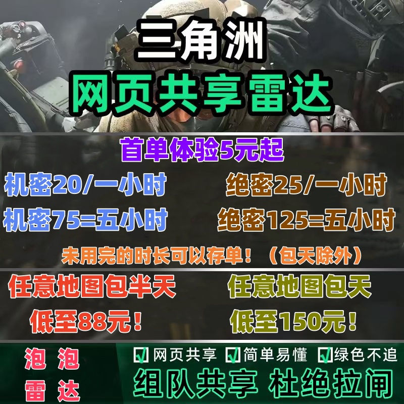 三角洲行动雷达车搜物资网页雷达机密绝密共享雷达网页雷达寻宝鼠