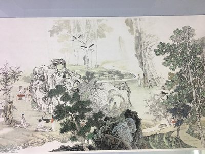 范权 西园雅集图 国画高清微喷复制临摹酒店客厅玄关中堂装饰画