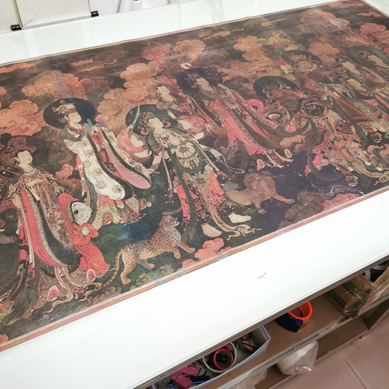 佛像画法海寺壁画东西复古装饰画