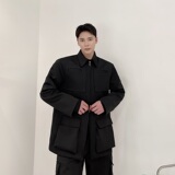 高级感立体双拉头外套秋冬夹克时尚上衣A246-2489-P135，男装夹克，电商A246