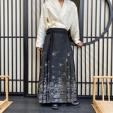 潮流缎面提花中式马面裙复古男女汉服A字百褶长裙2637P115，男装民族服装，电商A246