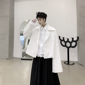 山本暗黑设计短款个性潮流夹克外套7603-P115图片