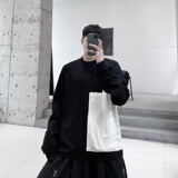 原创设计撞色贴补个性圆领百搭卫衣A246-2340-P70，男装卫衣，电商A246