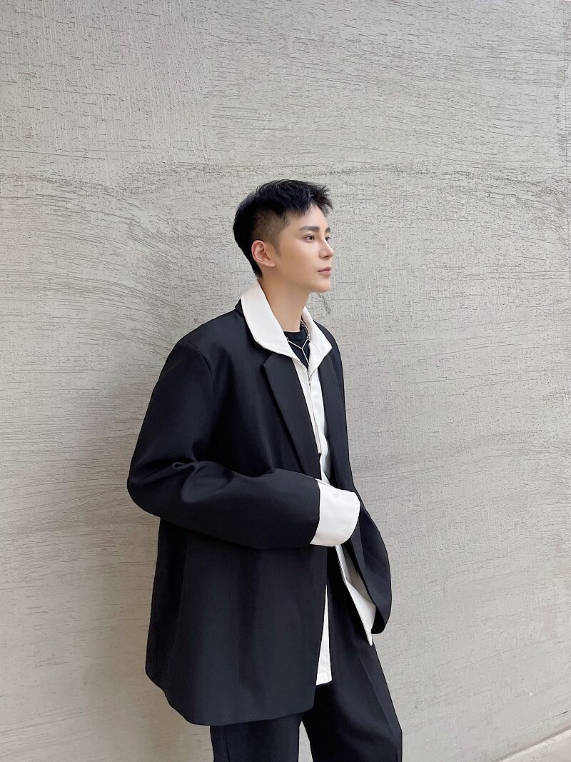 冬季复式设计个性金属潮流宽松百搭休闲西服外套A246-3725-P135,男装西服,电商A246