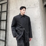 高级感立体双拉头外套秋冬夹克时尚上衣A246-2489-P135，男装夹克，电商A246