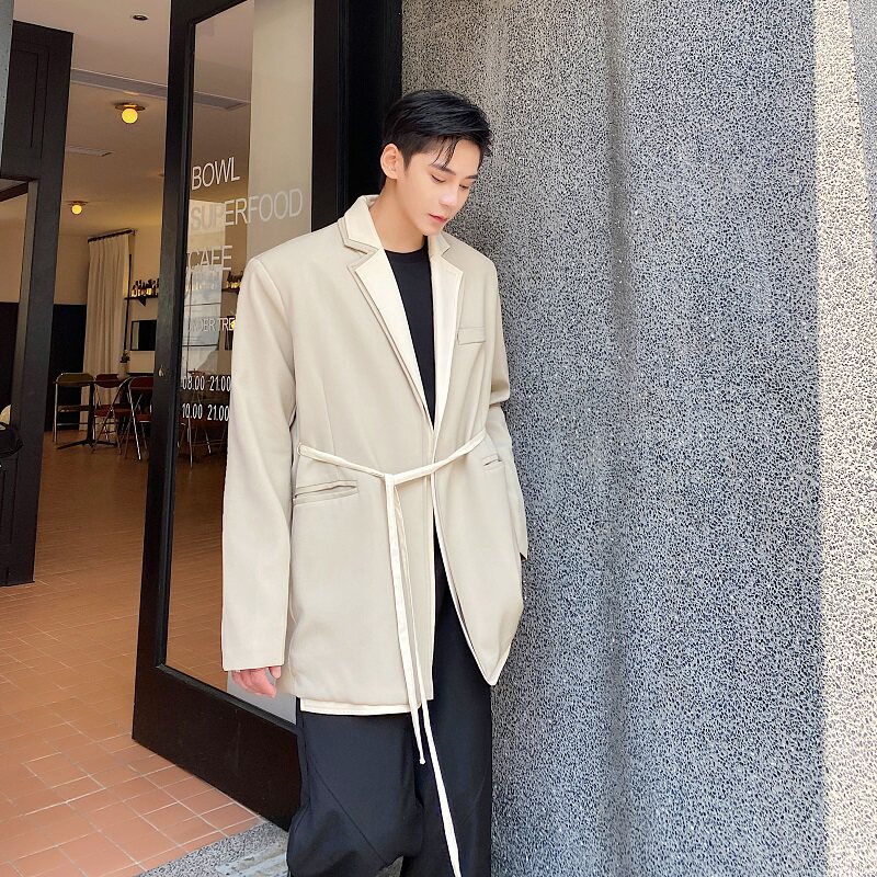 秋季个性双层领设计男女休闲西服外套假两件上衣5129P140,男装西服,电商A246