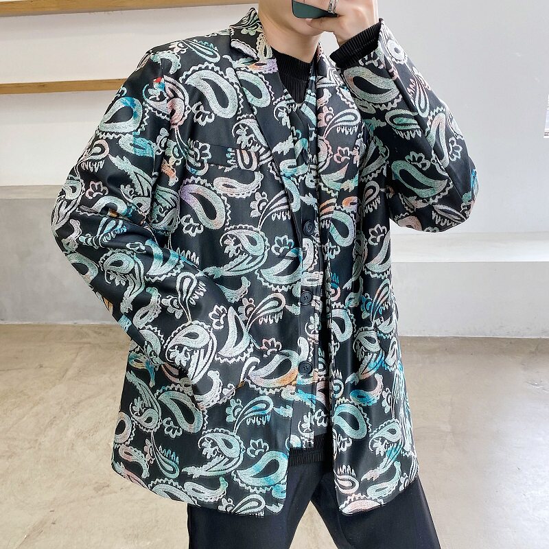 定制小众个性二件套设计时尚复古马甲坎肩A246-2346-P65,男装背心/马甲,电商A246