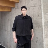 秋冬加厚毛呢牛角扣短款翻领男女马甲潮流外搭时髦坎肩3673P85，男装背心/马甲，电商A246