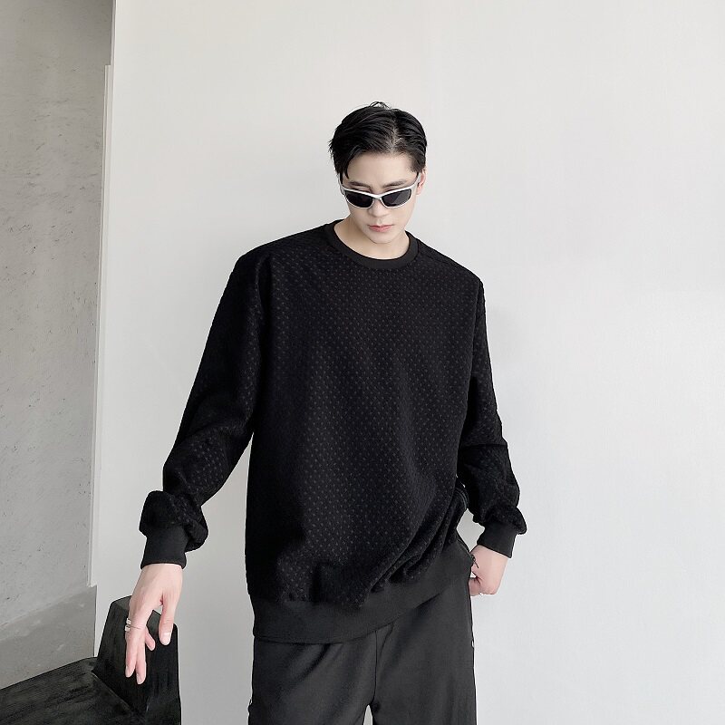 秋冬个性浮雕花纹长袖卫衣A246-5112-P85,男装卫衣,电商A246