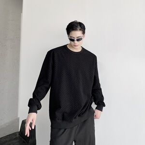 秋冬个性浮雕花纹长袖卫衣A246-5112-P85图片