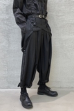 山本暗黑先锋个性绑带宽松复古八分裤A261-2181-P105，男装休闲裤，电商A246