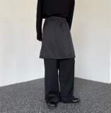 春季新款暗黑系个性假两件裙裤潮流男女直筒休闲长裤2624P90，男装休闲裤，电商A246