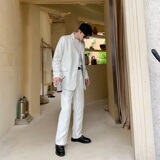 秋季特色定制面料纯色痞帅裤宽松直筒长裤潮A246-2150-P75，男装休闲裤，电商A246