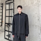 秋季新款潮流机能风拉链设计翻领长袖男衬衣外套个性百搭5087P95，男装衬衫，电商A246
