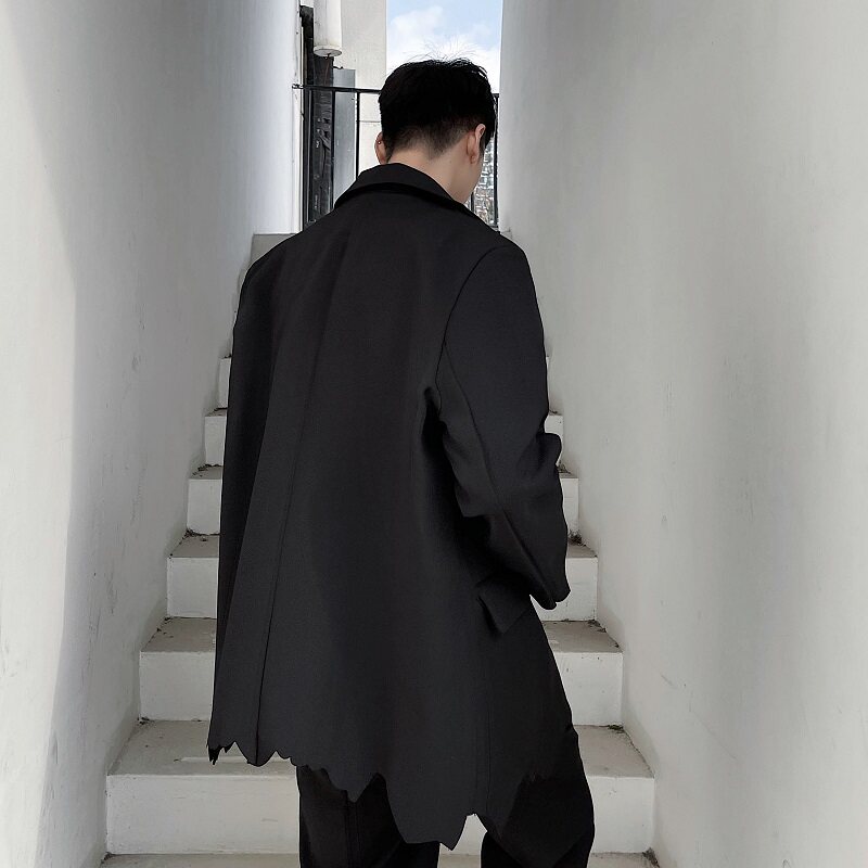 原创个性毛边切割造型百搭西服外套A246-3851-P135,男装西服,电商A246