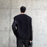 冬季加厚皮毛一体暗黑小众设计款男女马甲潮流外搭坎肩5116P105，男装背心/马甲，电商A246