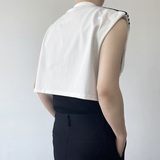 夏季个性辣弟装运动休闲垫肩背心潮流韩版V领无袖坎肩3705P55，男装背心/马甲，电商A246