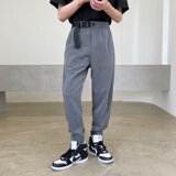 新款时尚休闲气质百搭设计感痞帅休闲九分裤A246-2384-P75，男装休闲裤，电商A246