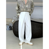 新款双腰头设计直筒休闲男裤潮流百搭款长裤5313P85，男装休闲裤，电商A246