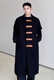 冬季加厚长款毛呢大衣潮流休闲百搭款风衣7706P165，男装风衣，电商A246