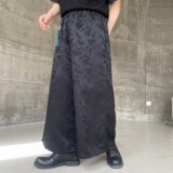 潮流中式提花阔腿男女休闲九分裤风流苏挂饰设计款长裤3572P95，男装休闲裤，电商A246