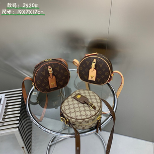 凯诗米娜女包圆饼苹果包欧美时尚小圆包高级感百搭斜挎小包