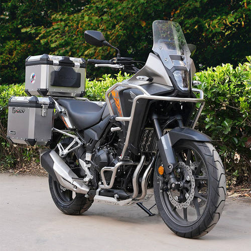适用本田NX400三箱边箱尾箱护杠保险杠摩旅改装加厚铝合金箱NX500