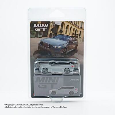 MINIGT 1096 BMW BMW M5 Touring (G99) подвесная карточка цвета серого металлика, легкосплавный автомобиль 1:64