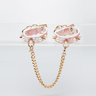 手环水墨画皮质puppy定制刻字女m联系手工皮具