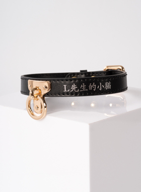 项圈定制刻字手工皮具外出女m链子k9颈圈choker