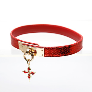 项圈choker蛇皮朋克风装饰扣凯蒂扣定尺寸puppy定制刻字女m