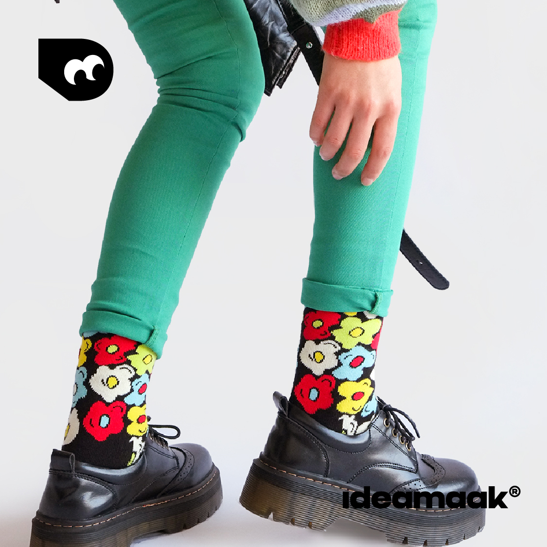 花袜子皮鞋玛丽珍鞋超搭