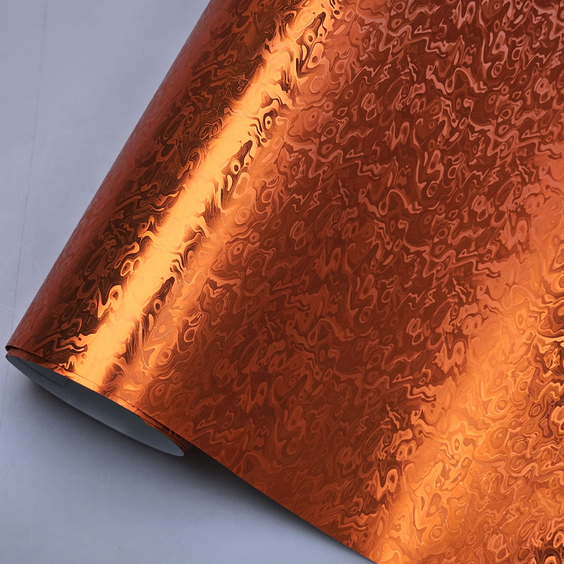 汽车内饰膜改色PET元宇宙亚光电镀金属橙碳纤维贴纸摩托车改色膜