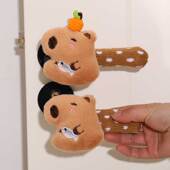 门把手套可爱水豚儿童门把手保护套新家装 饰卡皮巴拉防撞垫护套