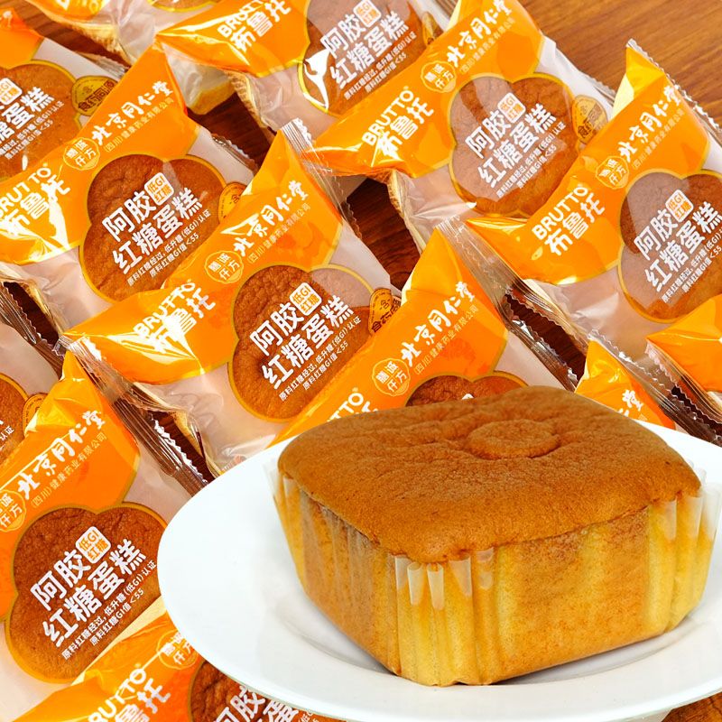 布鲁托阿胶红糖蛋糕点心小吃甜品