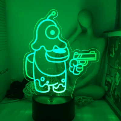 SteamPC正版游戏在我们当中周边模型3D小夜灯太空狼人杀礼品LED灯