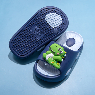 男童夏季EVA材质卡通动物图案室内防滑拖鞋儿童6到12岁凉拖鞋速干