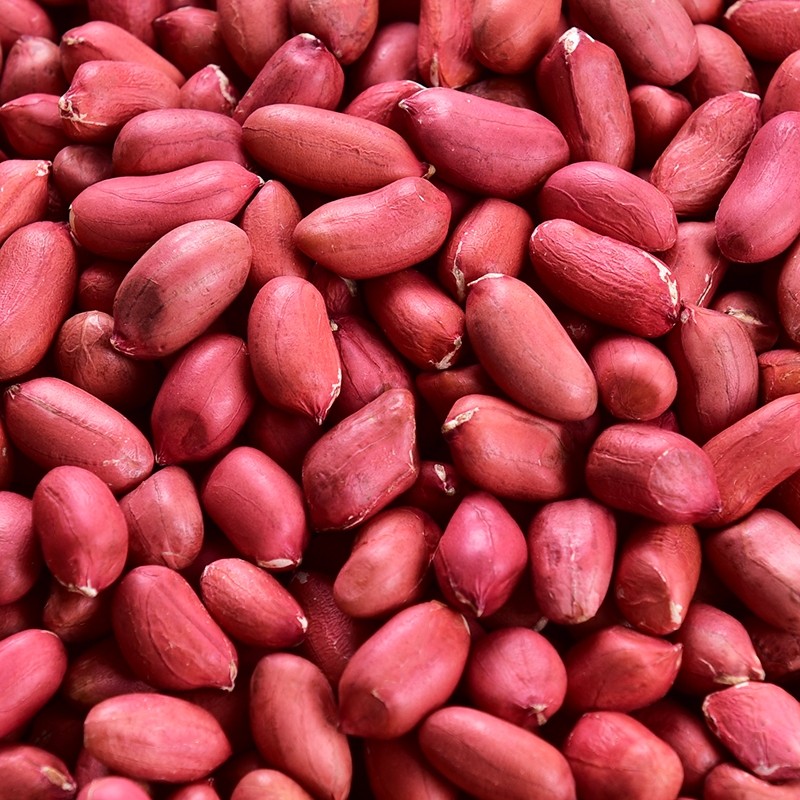 红皮花生米农家小粒新鲜四粒红红衣花生散装花生仁生的新货250克