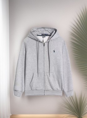 拉夫RL拉链连帽卫衣春秋款小马刺绣卫衣外套保罗男装外套