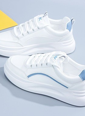 厚底小白鞋女2025春季新款百搭韩版学生老爹潮鞋超火运动白鞋ins