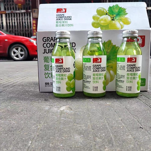 每日耶葡萄果粒复合果汁饮料玻璃瓶装大果粒整箱15瓶*320g